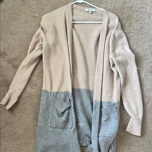 Women's Two-Tone Madewell Cardigan Sweater